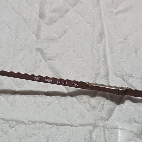 Vintage Emporio Armani Italy 080 1089 Eyeglasses Frames Champagne 49-21-135 - Picture 13 of 15